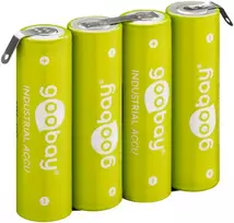 Goobay 4x AA (Mignon) - 2100 mAh, Solder tail (Z), (NiMH), 4.8 V