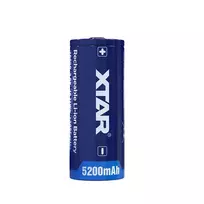 XTAR Rechargeable battery 26650 5200mAh 3.6V protected PCM