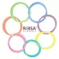 Rosa3D Filament PLA set of 7 pastel colors, 30g each (10m), 1.75mm for 3D pens
