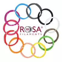 Rosa3D Filament PLA set of 12 basic colors, 30g each (10m), 1.75mm for 3D pens