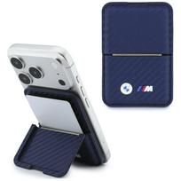 BMW M Carbon Metal Logos MagSafe Wallet, navy blue