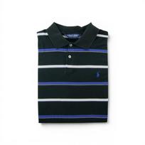 Second life - Men's Black Short-Sleeved Polo Shirt - Good condition L juoda