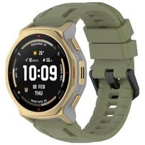 Solid‑Color Silicone Watch Band, Adjustable Replacement Wrist Strap With Black Buckle For Amazfit T‑Rex 3 Pro 44mm For Amazfit T-Rex 3 Pro 44mm black