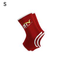 2Pcs Boxing Ankle Brace Stretch Breathable Ankle Supports Thai Combat Ankle Compression Socks Boxing Training Socks S raudona