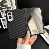 Carbon Fiber For Magsafe Case For Samsung Z Fold8 Ultra Fold 8 7 6 5 4 Case Screen Protector Kevlar Aramid Fiber Magnetic Cover Galaxy Z Fold 8 juoda