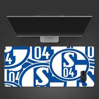 Schalke 04 Mouse Pad, Large Gaming Desk Mat, Non-slip XXL Mousepad for Laptop & Tablet, Mini PC Playmat with Stitched Edges 40cmx90cm(15.7x35.4inch)