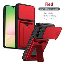 For Samsung Galaxy A17 5G Case Shockproof Armor Wallet Card Slot Credit Card Cover For Galaxy A17 A 17 Bracket Cases Galaxy A17