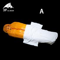 3F UL GEAR Camping Bivy Bag Outdoor TYVEK Sleeping Bag Cover Waterproof Warming Protect Anti-dirty Ventilate Moisture-proof Type A white