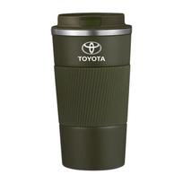 Nerūdijančio plieno kavos termosas automobilio vakuuminė flaska kelioninis terminis puodelis Toyota GR TRD Rav4 Corolla Camry Aqua Yaris Cross Auris green-toyota