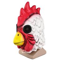 Cosplay Mask Latex Hotline Miami Rooster Animals Masks Chicken Head for Halloween Party Masquerade Funny Novel Personality Adult Rooster red
