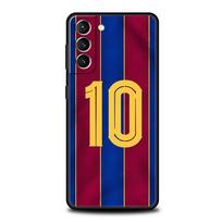 Futbolo numeris 7 10 30 telefono dėklas, skirtas Samsung Galaxy S24 S23 S22 5G S20 Ultra S21 FE S10 S9 Plus S10E S8 Lite 20 minkštas TPU dangtelis Samsung S21 Plus blue