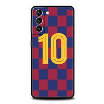 Futbolo numeris 7 10 30 telefono dėklas, skirtas Samsung Galaxy S24 S23 S22 5G S20 Ultra S21 FE S10 S9 Plus S10E S8 Lite 20 minkštas TPU dangtelis Samsung S23 brown