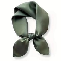 100% Natūralaus Šilko Skara Moteriška vientisa Foulard Aukštos Kokybės Moteriška Galvos Apdangalo Šalikas Apvyniojimas Kvadratinė Madinga Hidžabo Bandana Skaros Y1952YY-Real Silk 65x65cm black