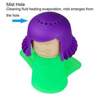 New 1pc Angry Mama Microwave Oven Steam Cleaner, ( Just Add Vinegar and Water) Green purple