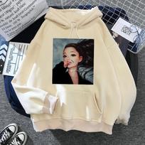 Ariana Grande Hoodis Harajuku Juokingas Moteriškas 90-ųjų Megztinis Drabužiai Moteriški/vyriški Grafiniai Puloveriai su Gobtuvu Per didelis Ulzzang Tumblr 5XL black