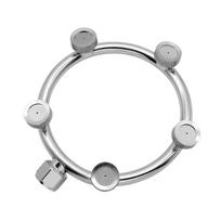 Garden Watering Sprayer Stainless Steel High Pressure Mist Sprinkler Head Garden Hose Nozzle Splitter Wide Angle white