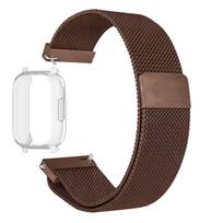 Case+Milanese Strap For Redmi Watch 5 Active Band TPU Soft Case Screen Protector For Redmi Watch 5 Lite Metal Magnetic Watchband Redmi Watch 5 Lite gray