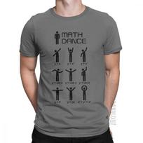 Unisex Math Dance TShirt Mathematical Mathematics Funny ONeck Male Tshirt Tops 100 Cotton Basic Tees Funny Humor T Shirts M gray