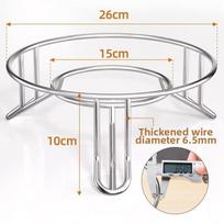 Stainless Steel Wok Holder Heat Insulated Pan Support Rack New Pot Rack Stand  Kitchen Storage