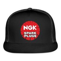 NGK Spark Plugs Black Trucker Hat Cap Adult Size black