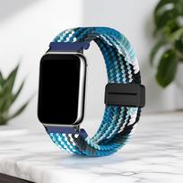 For Samsung Galaxy Fit 3 Adjustable Fashion Magnetic Sport Braided Replacement Watchband Smart Accessories Galaxy watch Fit3 jūros mėlyna spalva