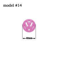 40mm 61mm ABS Car Steering Wheel Emblem Sticker For Volkswagen VW GTI Polo Passat Golf Caddy Jetta Sharan Logo Badge Accessories