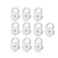 White Gold Earring Lifter Backs Copper Secure Earring Backers Earring Backs  For Droopy Ears balto aukso spalvos