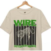 Wire Outdoor Miner TShirt Post Punk Rock Band Metal Grunge Goth Unisex Tee S beige