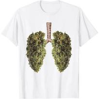 Funny Weed Lung Bud T-Shirt - THC Lung TShirt T-Shirt Student T-shirts Tees Printed XXL beige