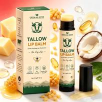 Beef Tallow Lipstick: Moisturizing Lip Care - Customizable with English Support Beef Tallow Lipstick (3.5g) white