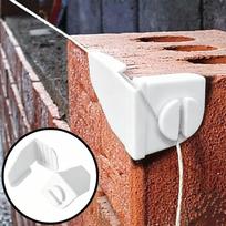 2 Pcs Plastic Brick Laying Line Anchors Jobsite Line Fixing Device Brick Corner Clamps Masonry Auxiliary Tools balta