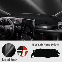 for GR Yaris 2026 2025 2024 Car Anti‑Glare Dashboard Cover Dashmat Non‑Slip Protective Dash Mat Pad Auto Accessories LHD Leather