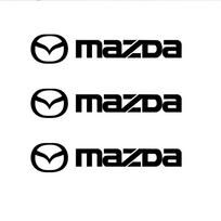 4 vnt. Automobilio dekoracija Automobilio durų viniliniai logotipai Kėbulo bagažinės emblemos Lipdukai Dekalas Mazda 6 3 CX5 5 2 CX7 Demio Axela MX30 CX30 CX3 RX8 black