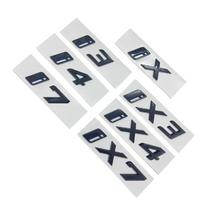 3D ABS Juoda Sidabrinė BMW I3 galinė emblema IX4 skaitmeninė emblema IX3 raidžių emblema IX7 galinė eDrive visų ratų pavaros modifikacija šoninė i4 white