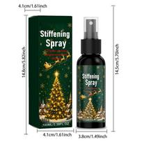 Quick-Drying Fabric Stiffening Spray, Long-Lasting Starch Hardener for Draping Shaping Canvas Ribbon Crafts Portable Ironing Aid A black