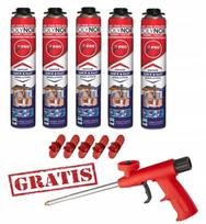 Polynor Pro Spray Foam Starter Kit 6 Pieces Insulation