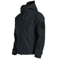 Odinės softshell striukės vyrams, neperpučiamos vėjo, neperšlampamos, vyriškos striukės, vyriški gobtuvu bomberiai M juoda