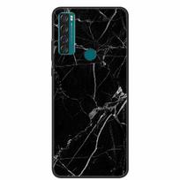 Skirta TCL 20 R 5G dėklas Marmurinis Silikoninis TPU Minkštas telefono galinis dangtelis dėklas Skirta TCL 20R 5G Funda Bamperis Apsauginis Dangtelis Atsparus smūgiams Coque TCL 20 R 5G black