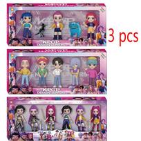 Hot Demon Slayer Anime Kpop Demons Hunters Figure Toy Cartoon Rumi/Mira/Zoey Action Model Decoration Model Children's Gifts gray