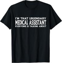 Medical Assistant Job Title Employee Funny Medical Assistant Gift Unisex T-Shirt 5XL įvairiaspalvis