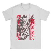 Metal Gear Solid T Shirts Men's Cotton Funny unisex T-Shirts Crew Neck Tees Unisex unisex T-Shirt 5XL įvairiaspalvis