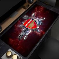 Arsenal futbolo klubo emblemos pelės kilimėlis, guminis pagrindas, esporto stalo kilimėlis, pelės kilimėlis žaidėjams ir biuro reikmėms, žaidimų stalas, lengvai valomas kilimėlis 30cmx80cm(11.8x31.5inch)