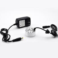12 LED ultragarsinis rūko generatorius Rūkytojas Vandens fontanas Tvenkinio purkštuvas Oro drėkintuvas US regulations (flat plug) black