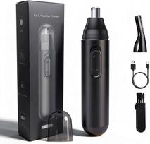 Nose Hair Trimmer  2 in 1 Eyebrow Trimmer, Nasal Hair Cutter, Painless Multifunctional Clipper, Facial Cleansing & Skin Care Kit, USB Rechargeable juoda