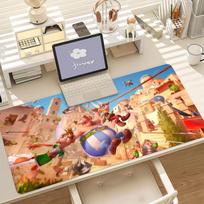 A-Asterix E-Et Obelix Manga Mouse Pad Anti Slip Rubber Edge Locked Thickened Laptop Gaming Desk Mat 30cmx80cm(11.8x31.5inch)
