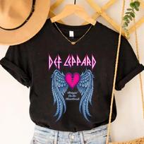 Def Leppard Bringin on The Heartbreak T-shirt, Retro 80s Rock Def Leppard Tee S beige