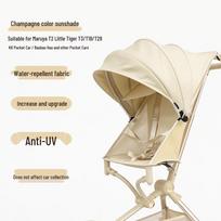 Little Tiger T3/T18 Universalus apsaugos nuo saulės stogelis vežimėliams beige