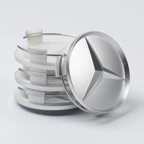 4 vnt./komplektas Mercedes Benz AMG ratų centriniai dangteliai, 75 mm skersmens, su reljefiniu Benz logotipu, ratlankių dangteliai W203 W206 W220 4pcs-75mm