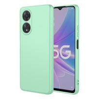 Lankstus skysto silikono TPU dėklas skirtas OPPO A60 A40 A40M A80 A79 5G A98 A78 A58 A38 A18 A3 Pro Apsauginis dangtelis Fundas Coque Capa For OPPO A38 šviesiai žalios spalvos