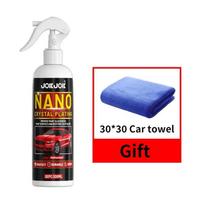 3-in-1 Nano Automobilio Danga Purškiklis - Keraminė Apsauga, Dažų Poliravimas ir Plastiko Atnaujinimas - Pažangus Hidrofobinis Krio gray